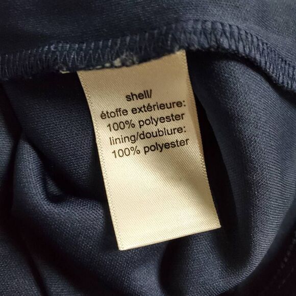 Maurices Small Sleeveless Chevron Print Dress Blue Purple Zip Front - Picture 9 of 9